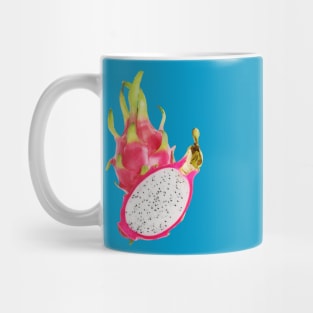 Abstract Minimalist Art of Dragon Fruit or Pitaya Mug